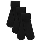 M&S Girls Body Sensor School Tights, 2-3 Years, Black