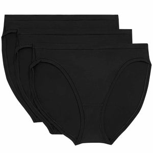M&S Body Flexifit High Leg Knickers, 3 pack, 10, Black