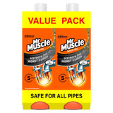 Mr Muscle Power Gel Drain & Sink Unblocker Twin Pack 2 x 1L