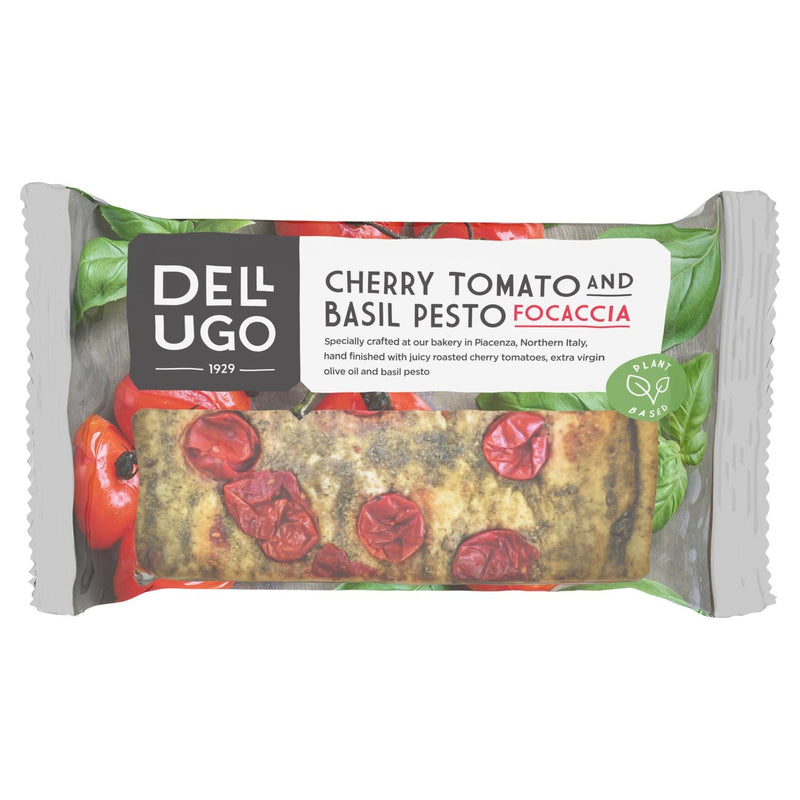 Dell'Ugo Cherry Tomato & Basil Pesto Focaccia 210g
