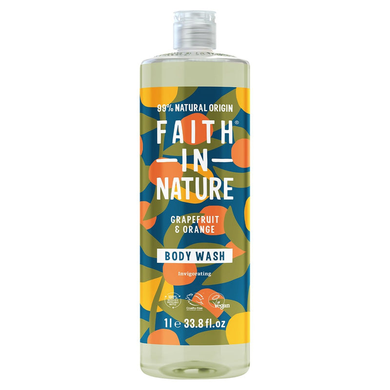 Faith In Nature Body Wash - Grapefruit & Orange 1L