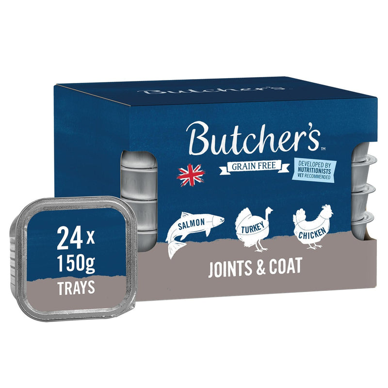 Butcher's Joints & Coat Dog Food Trays 24 x 150g