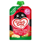 Cow & Gate Fruit Banana Apple Strawberry & Kiwi Baby Pouch 6+ Months