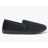 M&S Cord Slipper, 10, Midnight Navy