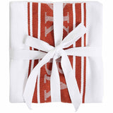 M&S Cotton Rich Striped Tea Towels, Terracotta
