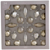 M&S Decorative Glass Decorations, Silver
