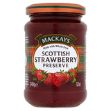 Mackays Scottish strawberry preserve, imported from the UK