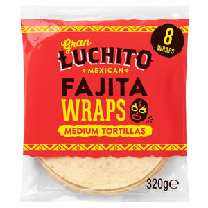 Gran Luchito Soft Fajita Shell Tortilla Wraps