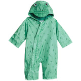 M&S Hooded Frog Puddlesuit, Green Mix 2-3Y