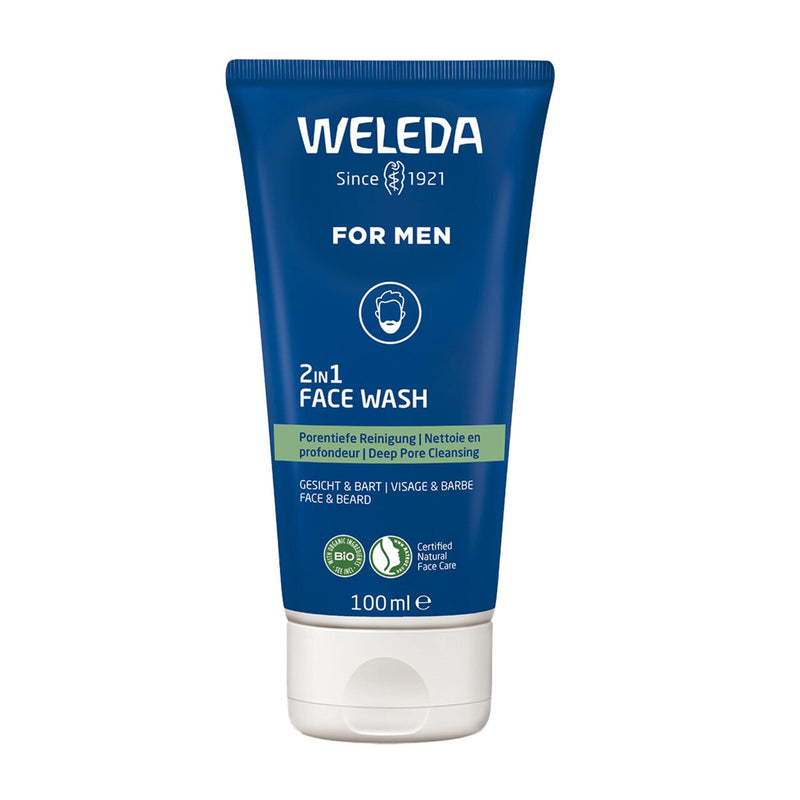 Weleda Men's 2 in 1 Face & Beard Wash Gel