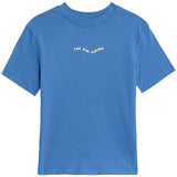 M&S Pure Cotton Slogan T-Shirt, 4-5 Years, Ocean