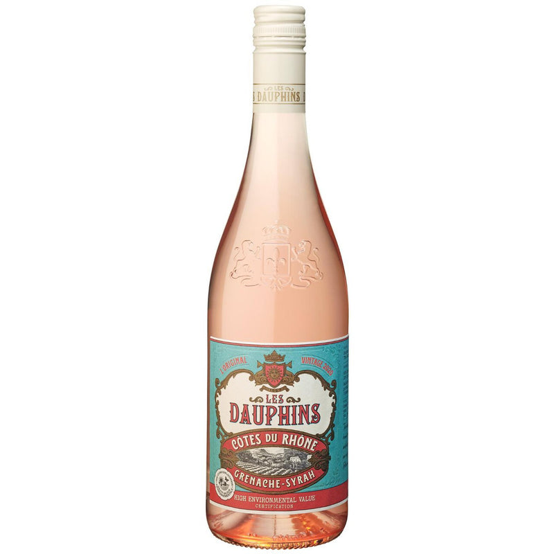 Les Dauphins Cotes du Rhone Rose 75cl