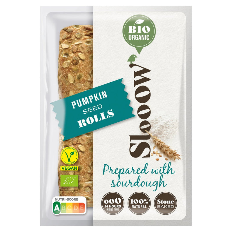 SlooOW Pumpkin Seed Bake at Home Rolls