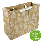 Gingerbread Large Christmas Gift Bag