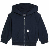 M&S Pure Cotton Zip Hoodie, 12-18 Months, Navy