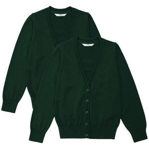 M&S 2PK COTTON CARDIGAN WITH STAYNEW 9-10Y