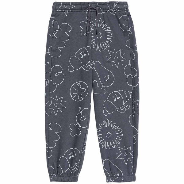 M&S Linear Joggers, 6-7 Years, Charcoal
