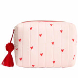 M&S Quilted Wash Bag, Bright Pink