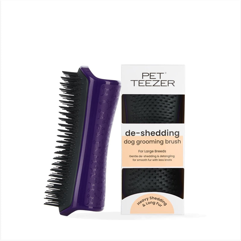 Pet Teezer De-Shedding Dog Grooming Brush