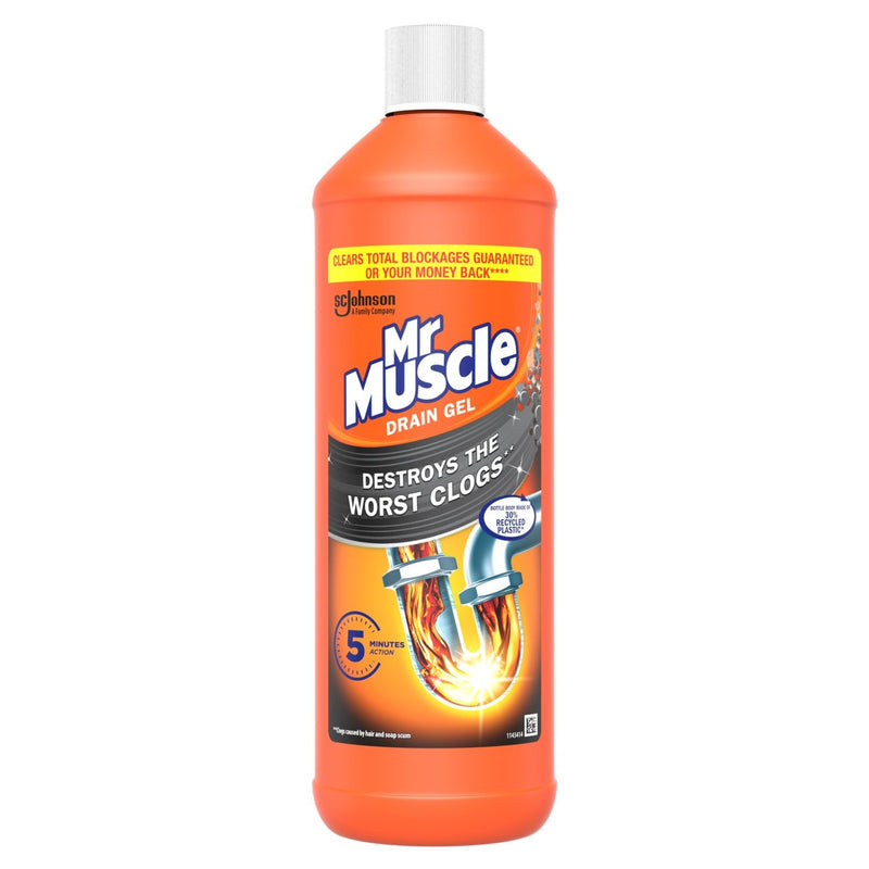 Mr Muscle Power Gel Drain Unblocker 1L