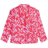 M&S Lobster Print Pyjama Top, 16, Pink