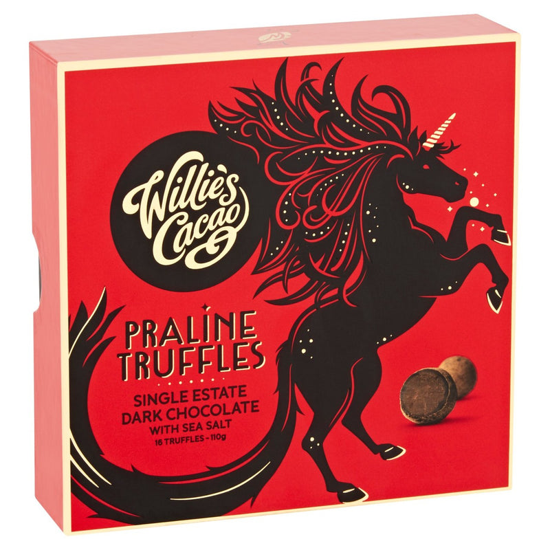 Willie's Cacao Dark Chocolate Praline Truffles Gift Box