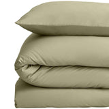 M&S Cotton Rich Bedding Set, Single, Green