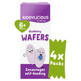 Kiddylicious Blueberry Mini Wafers Baby Snacks Multi 4 x 4g