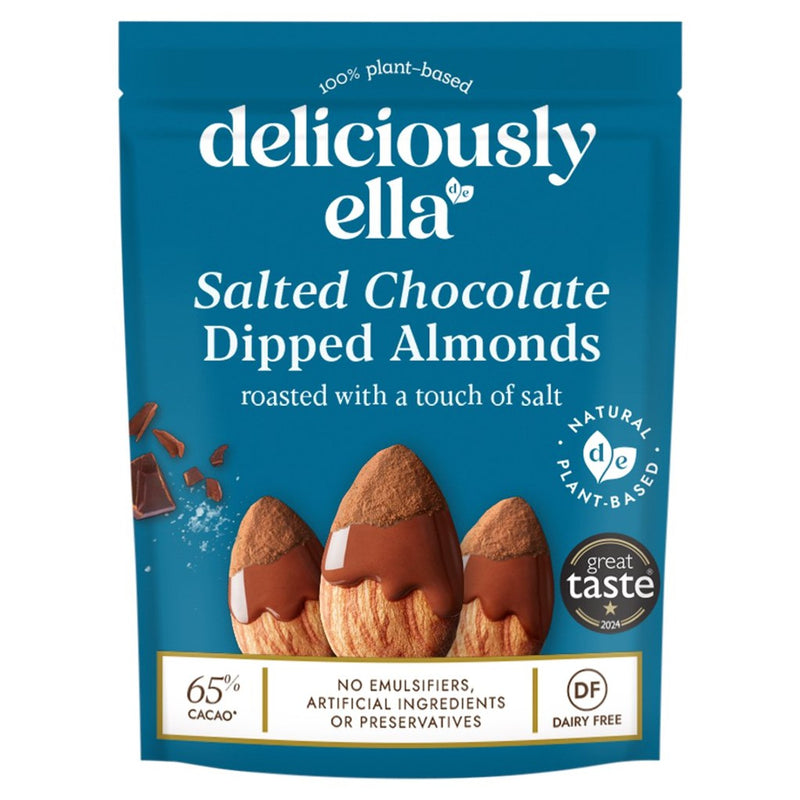 Deliciously Ella Salted Chocolate Dipped Almonds 81g
