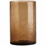 M&S Hammered Hi Ball Glasses, Brown
