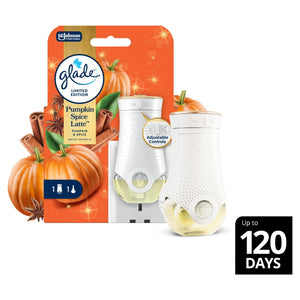 Glade Plug In Holder & Refill, Electric Scented Oil, Pumpkin Spice Latte