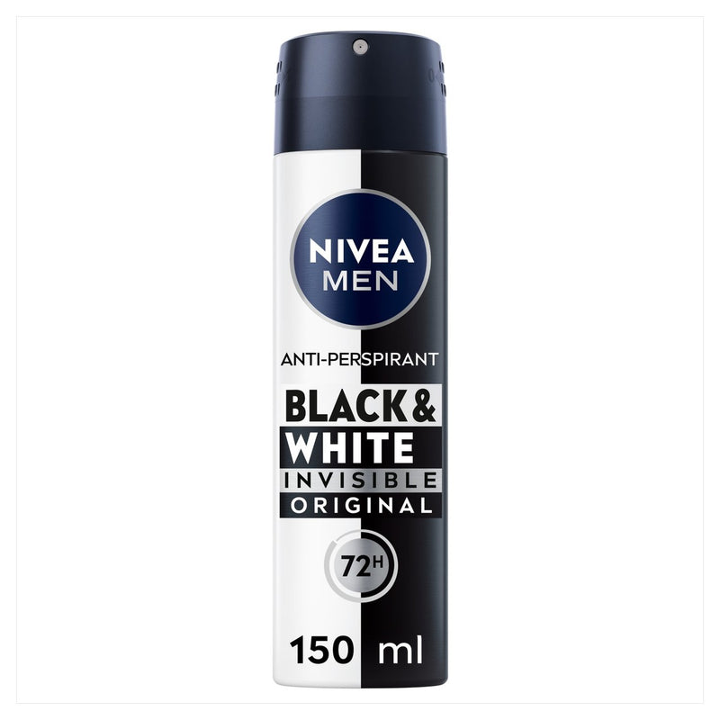 NIVEA Men Black & White Original Anti-perspirant Deodorant Spray 150ml