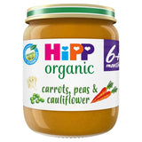 HiPP Organic Carrots, Peas & Cauliflower Baby Food Jar 6+months
