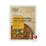M&S Microwave Spiced Chickpea Rice & Grain Mix