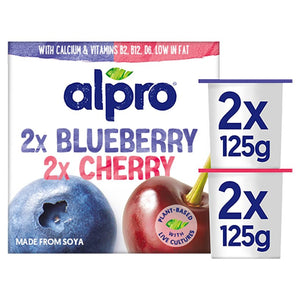 Alpro Blueberry Cherry Dairy Free Yoghurt Alternative