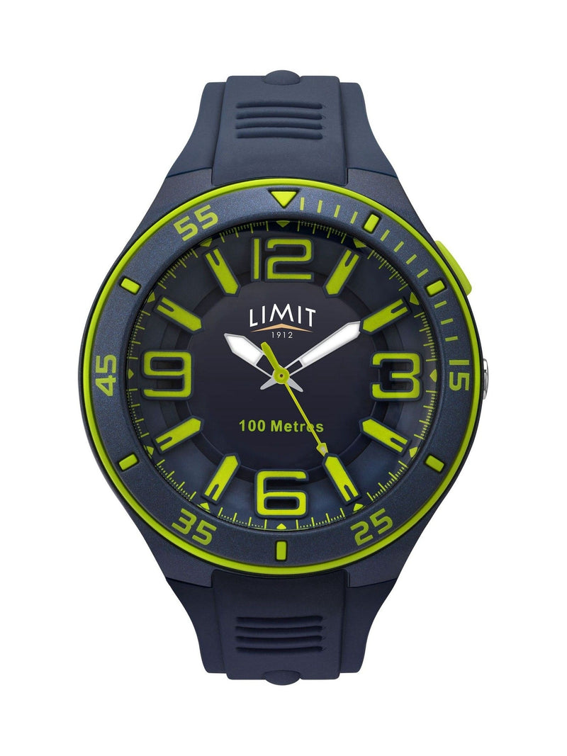 Limit Blue Sports Active Watch Navy Silicone Strap, UK version