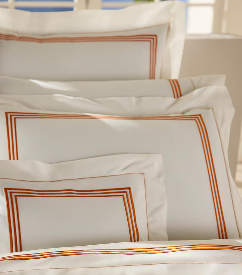 Pratesi Tre Righe standard pillowcase 50x75cm, imported from the UK