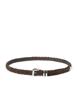 Harrods Brunello Cucinelli Leather Braided Belt- Buy online at McGrocer