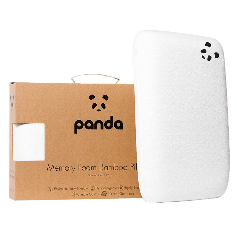 Panda memory foam pillow with bamboo cover 40x60 cm (British brand)