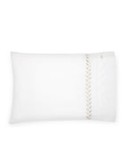 Pratesi embroidered standard pillowcase 50x90cm, imported from the UK