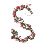 Livingandhome Silk Peony Garland 250cm, UK version