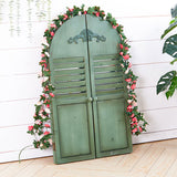 Livingandhome Silk Peony Garland 250cm, UK version