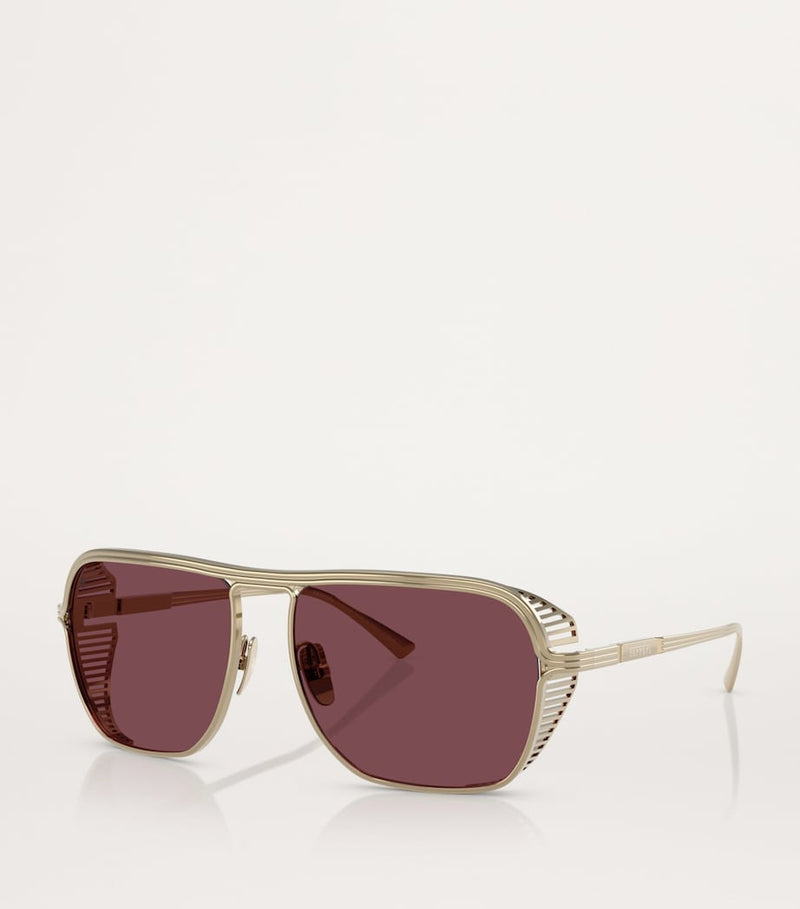Ferrari logo-detail sunglasses titanium frame 0FH1014T (British brand)