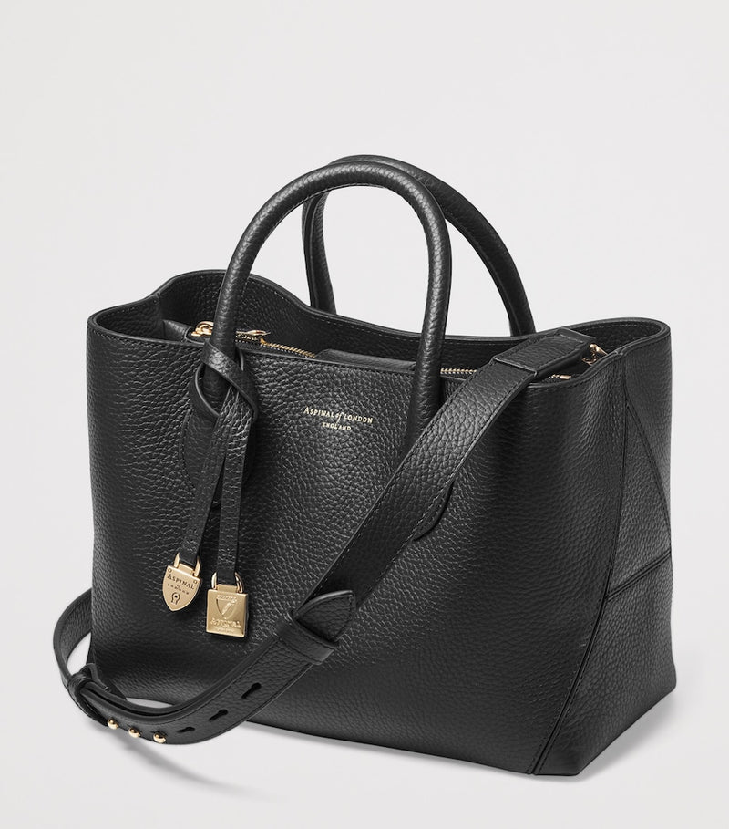 Aspinal of London midi leather tote bag, UK version