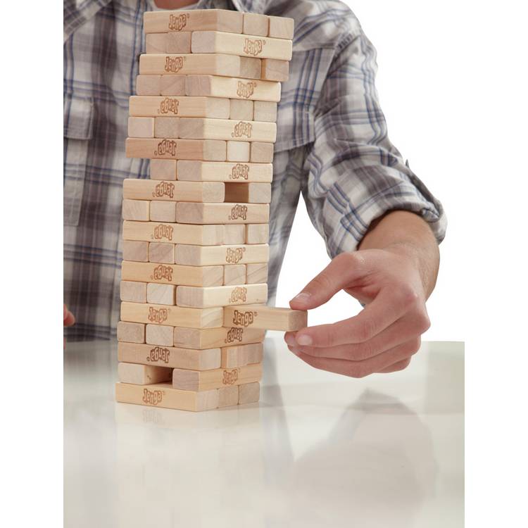 Hasbro Gaming Jenga Original board game stacking blocks - British product