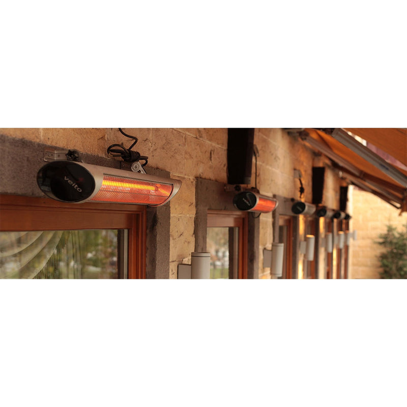 Veito Blade S2500 carbon infrared heater silver - British product