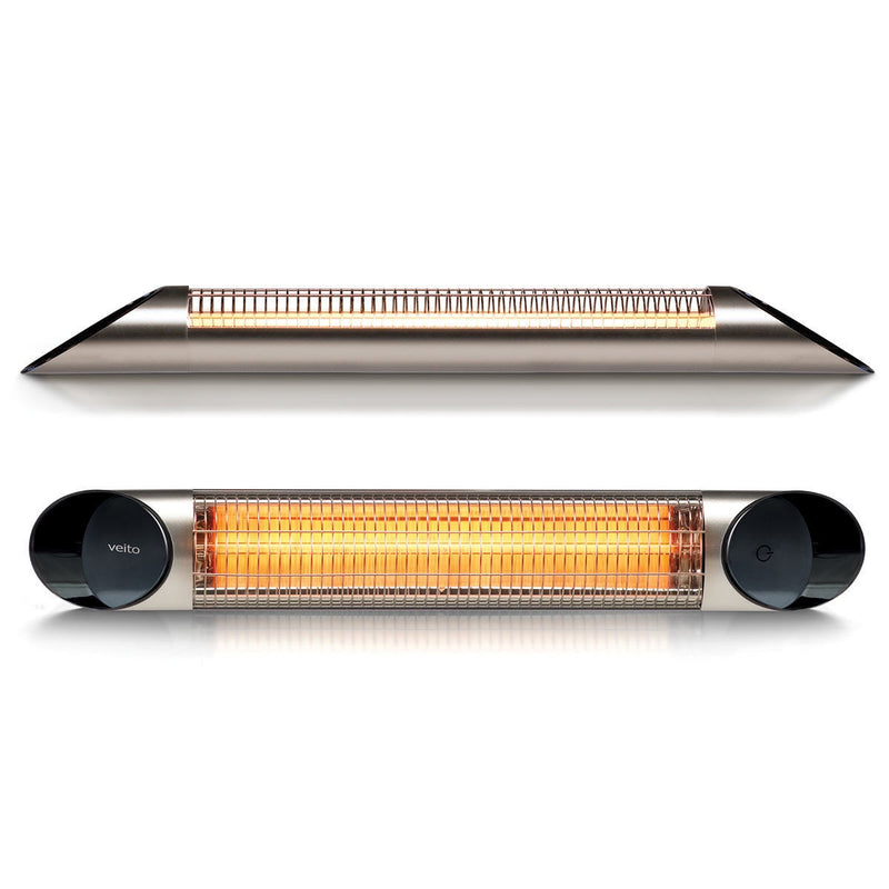 Veito Blade S2500 carbon infrared heater silver - British product