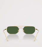 Oliver Peoples steel 1989C rectangle sunglasses (British brand)