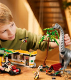 Lego Jurassic World Raptor and Titanosaurus Tracking Mission building set 582 pieces, UK version