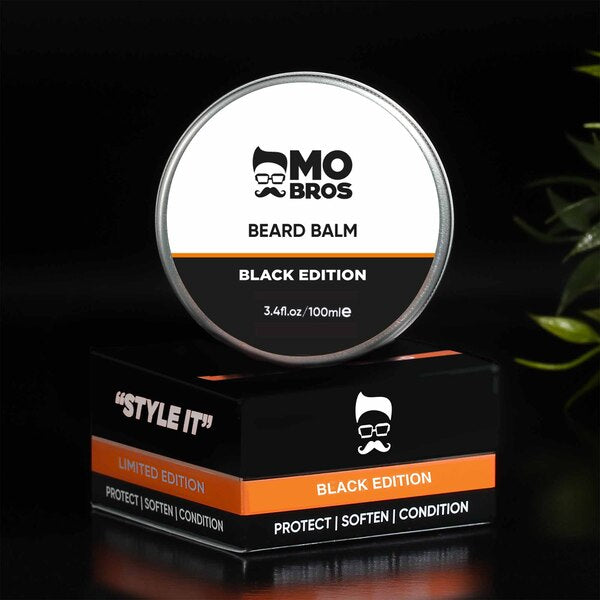 Mo Bros Beard Balm Black Edition 100ml, imported from the UK